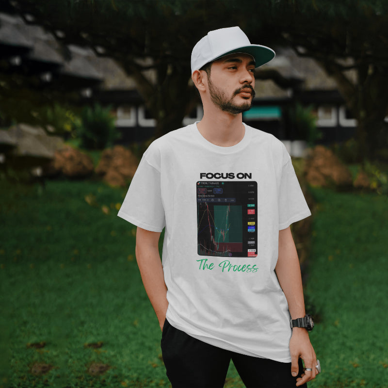 Personalized trading shirt featuring your custom trading graph and iconic quote