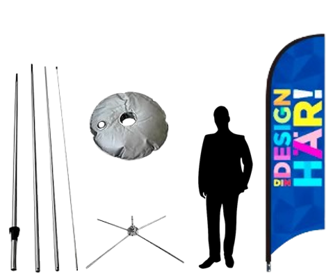 Single Print Feather Flags