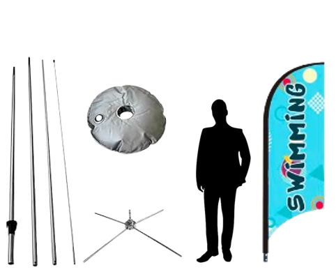 Single Print Feather Flags