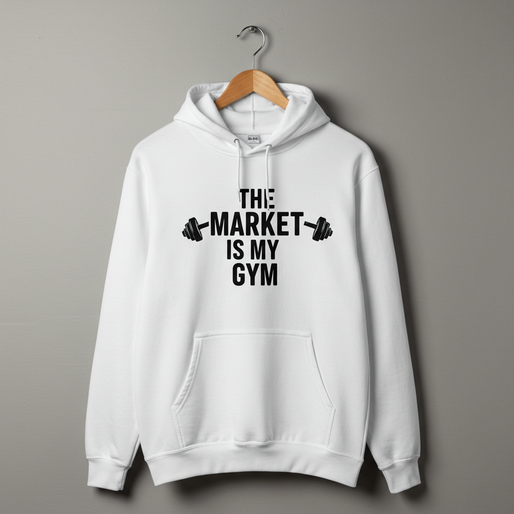 Minimalist Crypto Hoodie with Bitcoin and trading graphics – DC Crypto