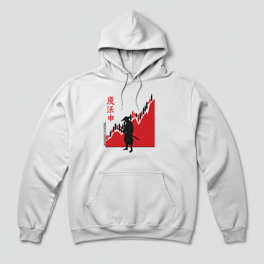 Minimalist Crypto Hoodie with Bitcoin and trading graphics – DC Crypto