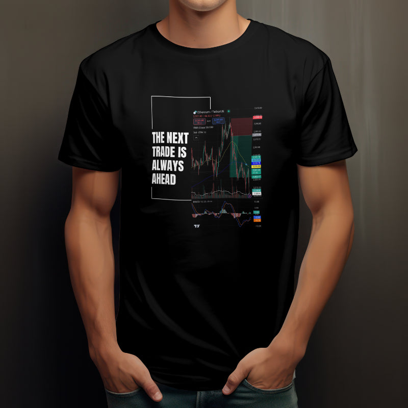 Personalized trading shirt featuring your custom trading graph and iconic quote