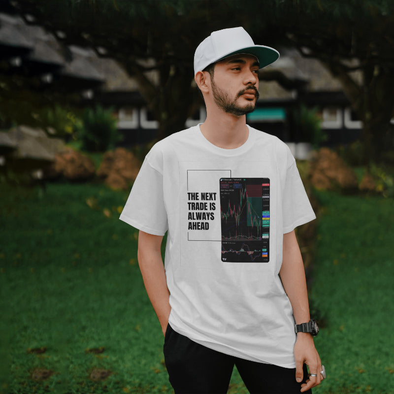 Personalized trading shirt featuring your custom trading graph and iconic quote