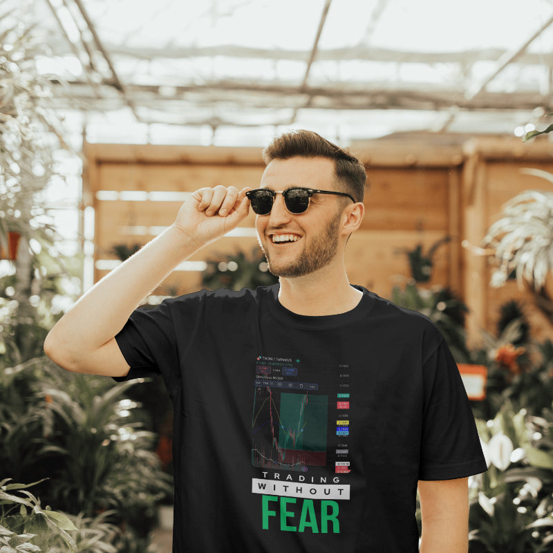 Personalized trading shirt featuring your custom trading graph and iconic quote