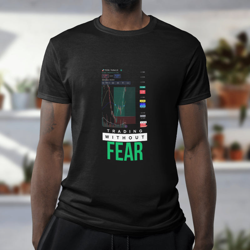 Personalized trading shirt featuring your custom trading graph and iconic quote