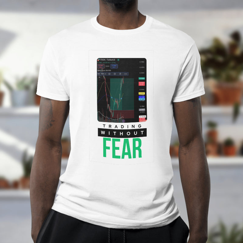 Personalized trading shirt featuring your custom trading graph and iconic quote