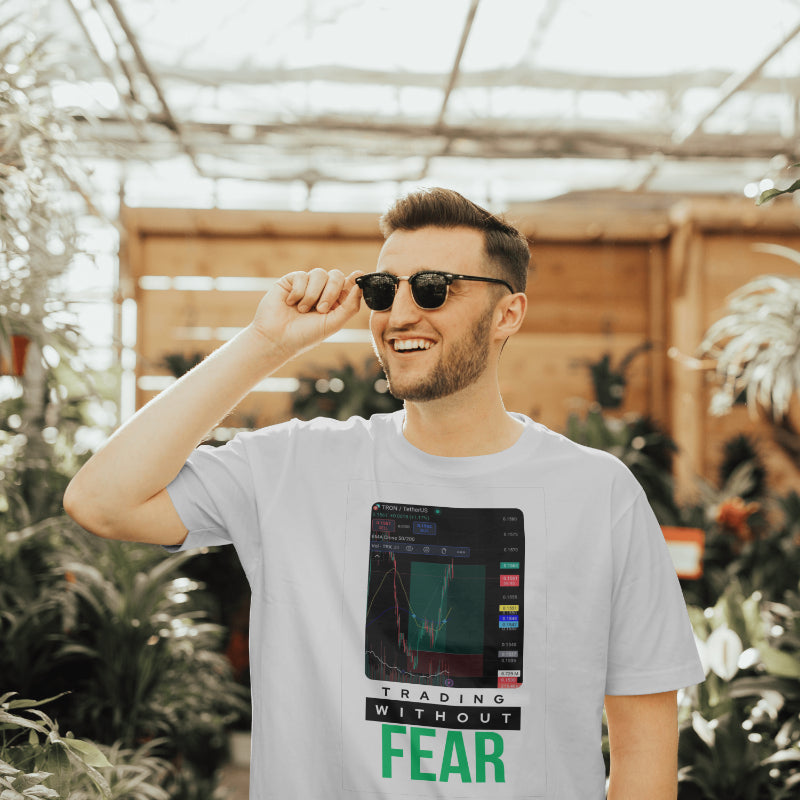 Personalized trading shirt featuring your custom trading graph and iconic quote