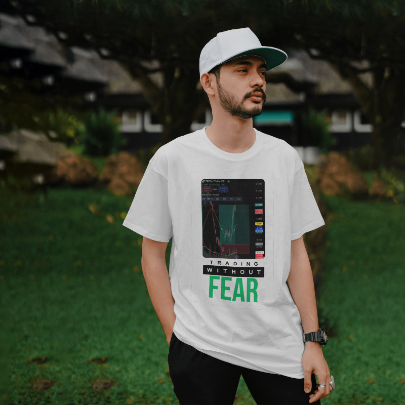 Personalized trading shirt featuring your custom trading graph and iconic quote
