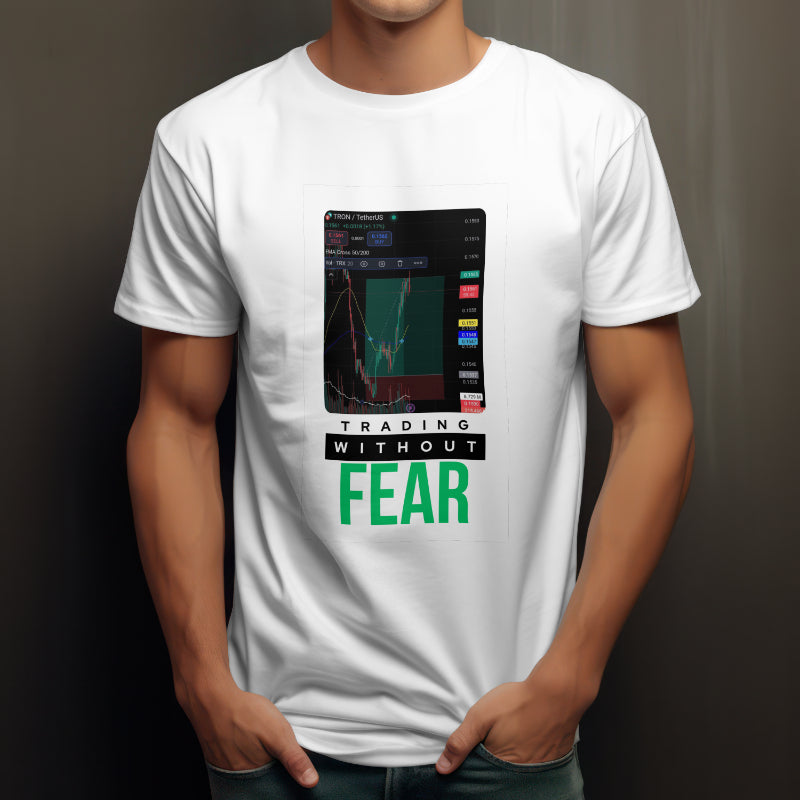 Personalized trading shirt featuring your custom trading graph and iconic quote