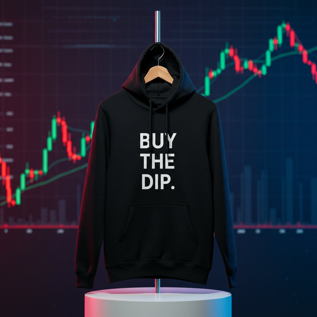 Minimalist Crypto Hoodie with Bitcoin and trading graphics – DC Crypto