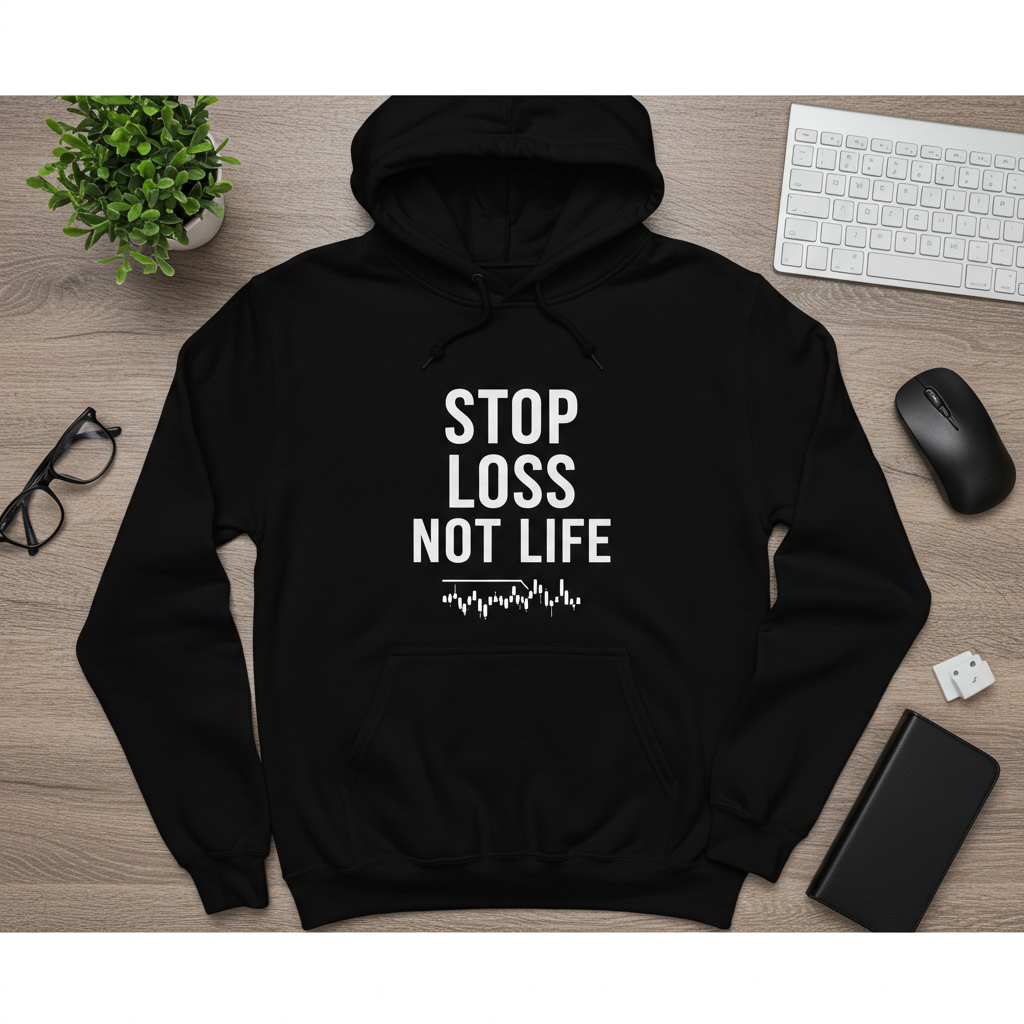 Minimalist Crypto Hoodie with Bitcoin and trading graphics – DC Crypto