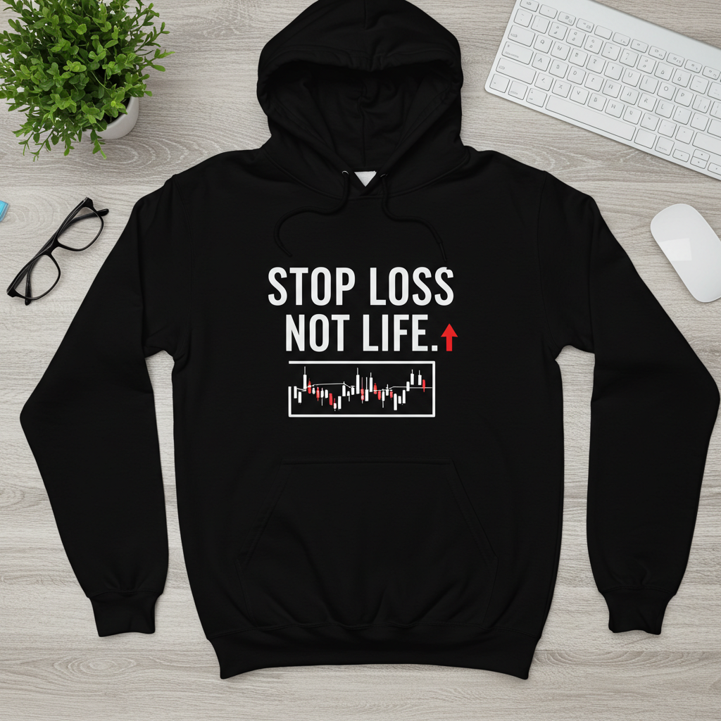 Minimalist Crypto Hoodie with Bitcoin and trading graphics – DC Crypto