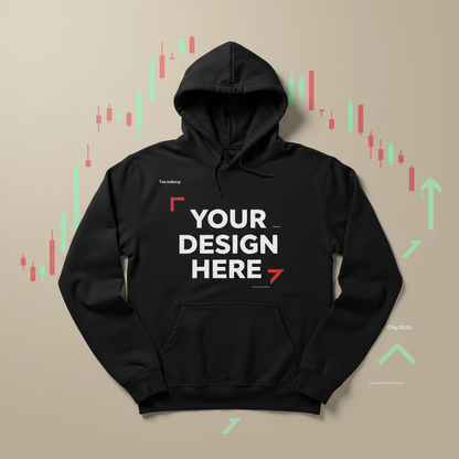 Minimalist Crypto Hoodie with Bitcoin and trading graphics – DC Crypto