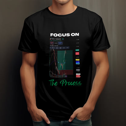 Personalized trading shirt featuring your custom trading graph and iconic quote