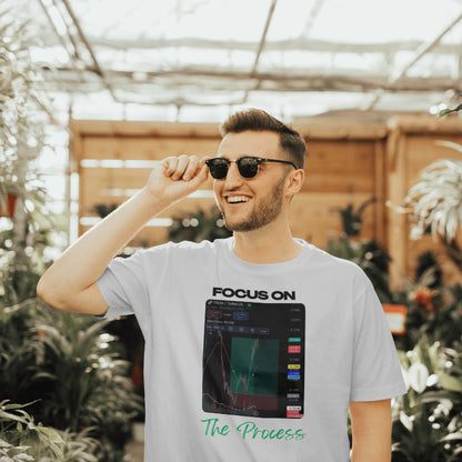 Personalized trading shirt featuring your custom trading graph and iconic quote