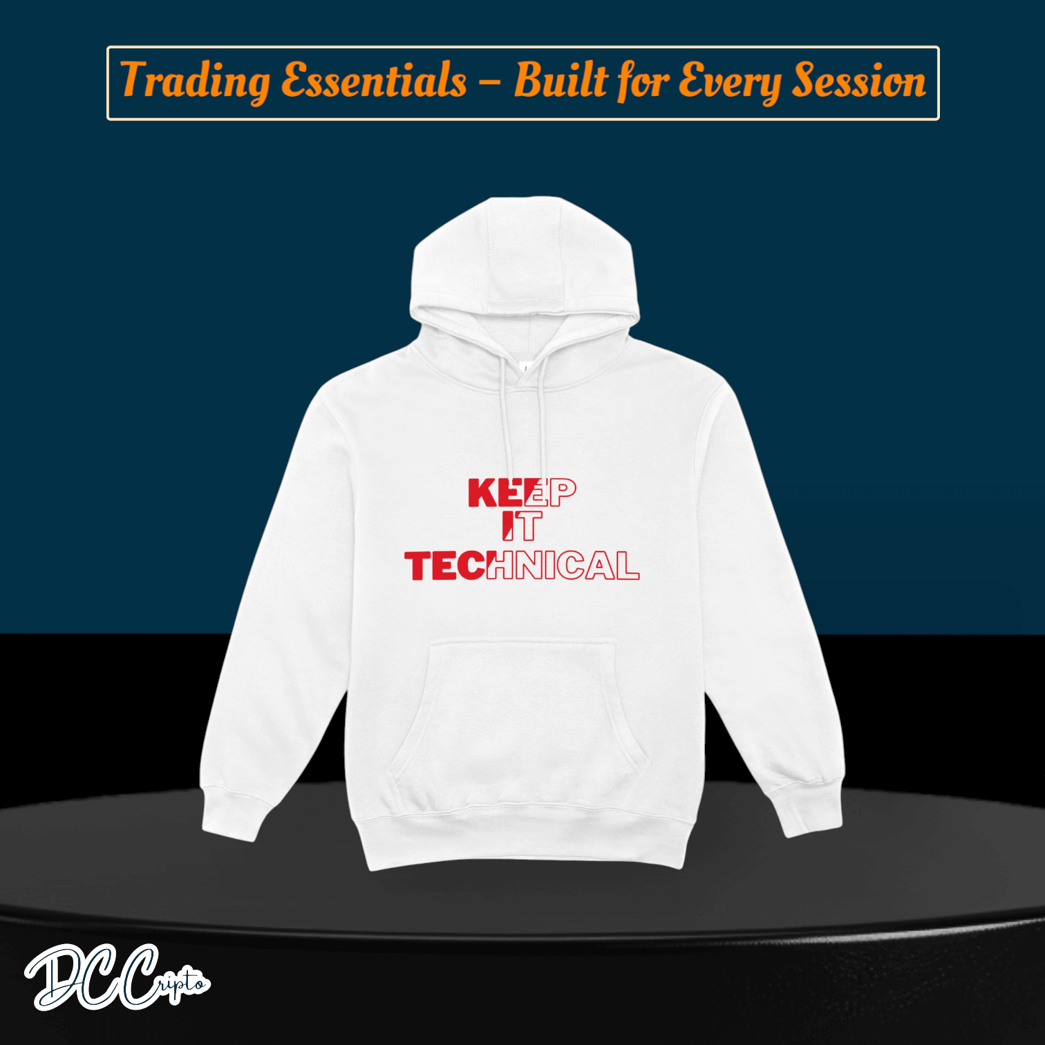 Custom Trading Hoodie for crypto traders – Pips and Dips design, perfect for market sessions