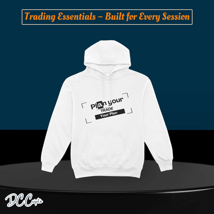 Custom Trading Hoodie for crypto traders – Pips and Dips design, perfect for market sessions