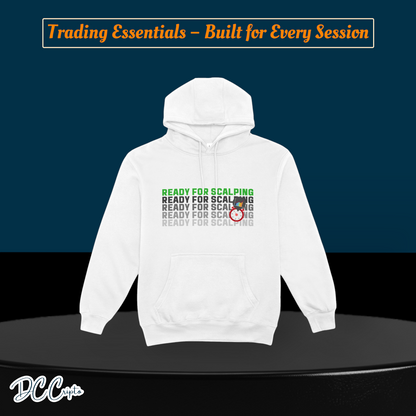 Custom Trading Hoodie for crypto traders – Pips and Dips design, perfect for market sessions