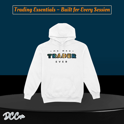 Custom Trading Hoodie for crypto traders – Pips and Dips design, perfect for market sessions