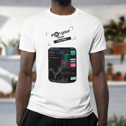 Personalized trading shirt featuring your custom trading graph and iconic quote