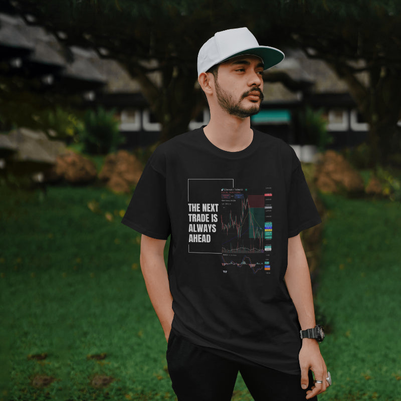 Personalized trading shirt featuring your custom trading graph and iconic quote