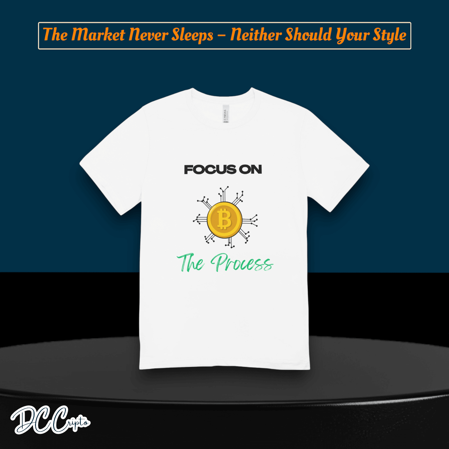 Personalized Trading T-Shirt for crypto traders – Add your custom chart or quote.