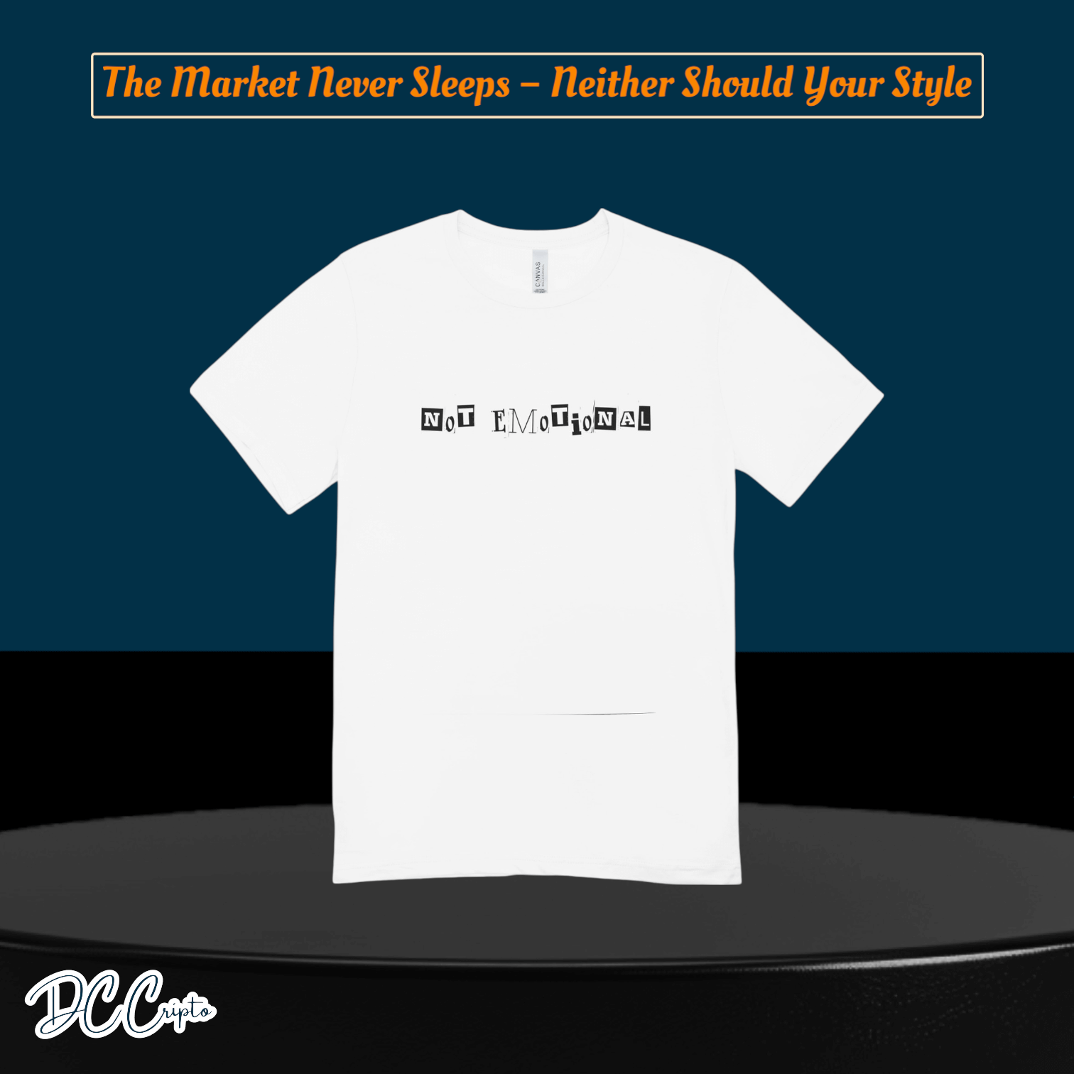 Personalized Trading T-Shirt for crypto traders – Add your custom chart or quote.