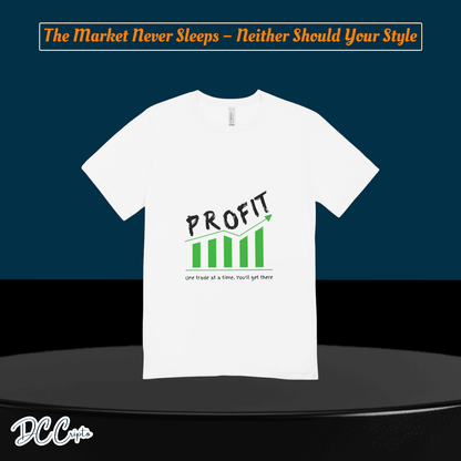 Personalized Trading T-Shirt for crypto traders – Add your custom chart or quote.