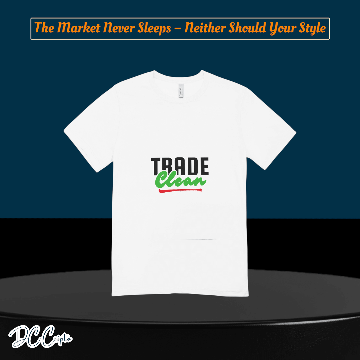 Personalized Trading T-Shirt for crypto traders – Add your custom chart or quote.