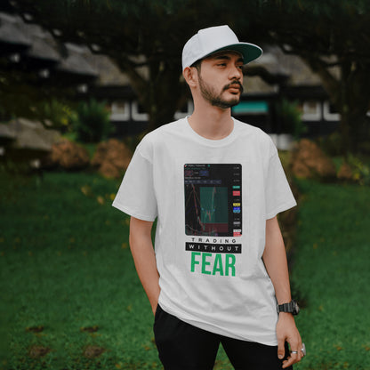 Personalized trading shirt featuring your custom trading graph and iconic quote