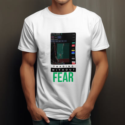 Personalized trading shirt featuring your custom trading graph and iconic quote