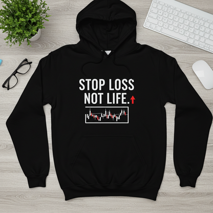 Minimalist Crypto Hoodie with Bitcoin and trading graphics – DC Crypto