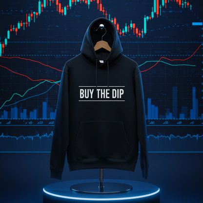 Minimalist Crypto Hoodie with Bitcoin and trading graphics – DC Crypto