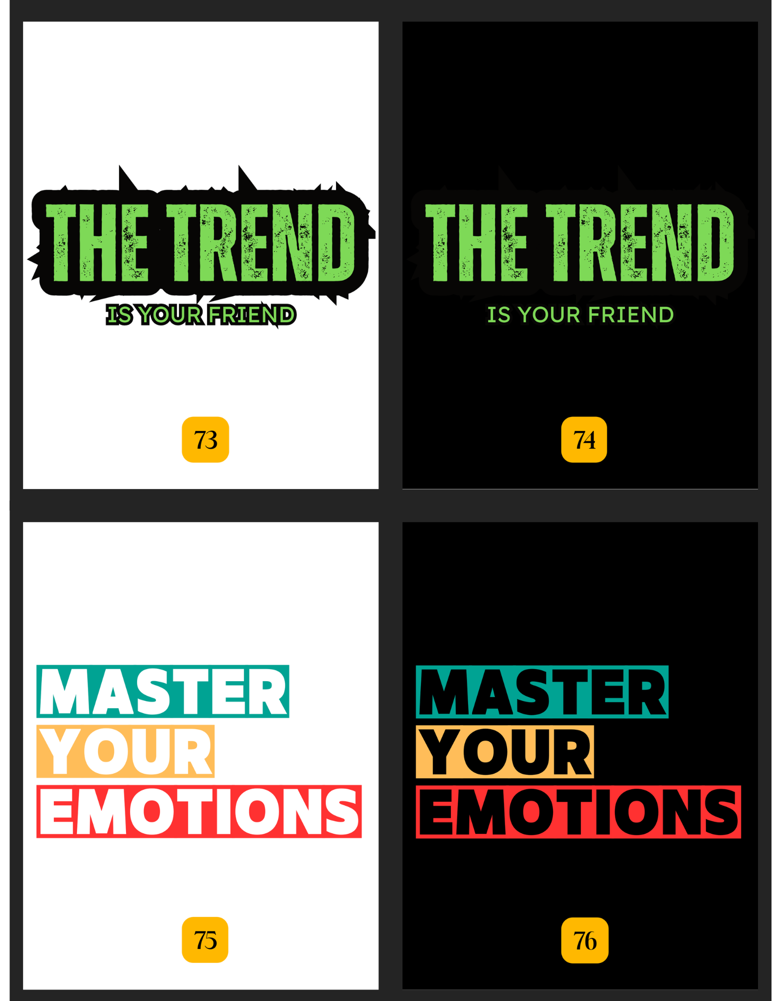 Available design options for Trading – DC Crypto Collection.
